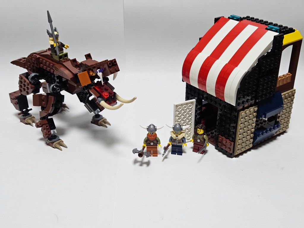 LEGO 31132 Creator Viking ship and Midgard serpent alter build MOC-The Monster Boar and Viking inn